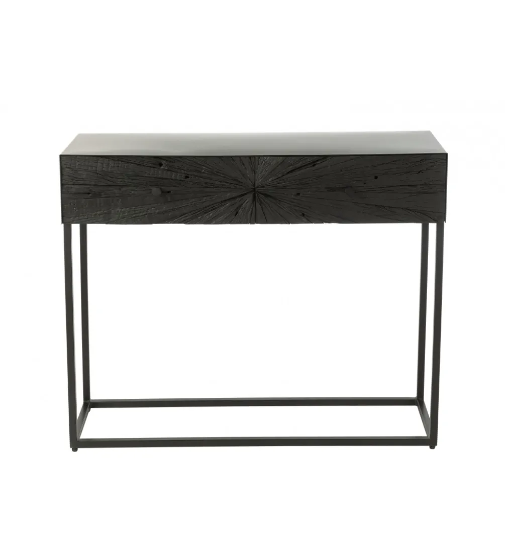 Konsola SHANIL 100 cm drewno czarna