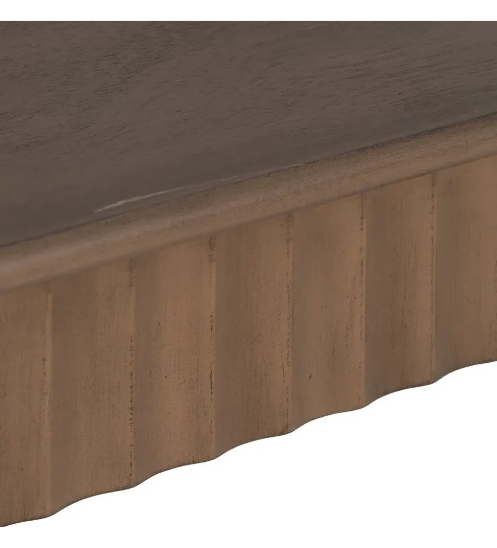 Konsola TEMPU 90 cm drewno sosna brązowy outlet