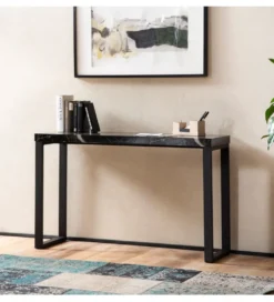 Konsola TOMLA 120 cm w optyce czarnego marmuru
