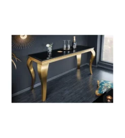 Konsola TRENTINO Modern Barock 140 cm czarna