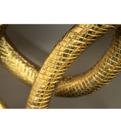 Konsola WILDLIFE SNAKE 115 cm czarny marmur złota