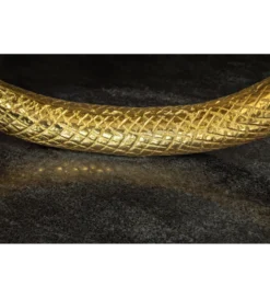 Konsola WILDLIFE SNAKE 115 cm czarny marmur złota