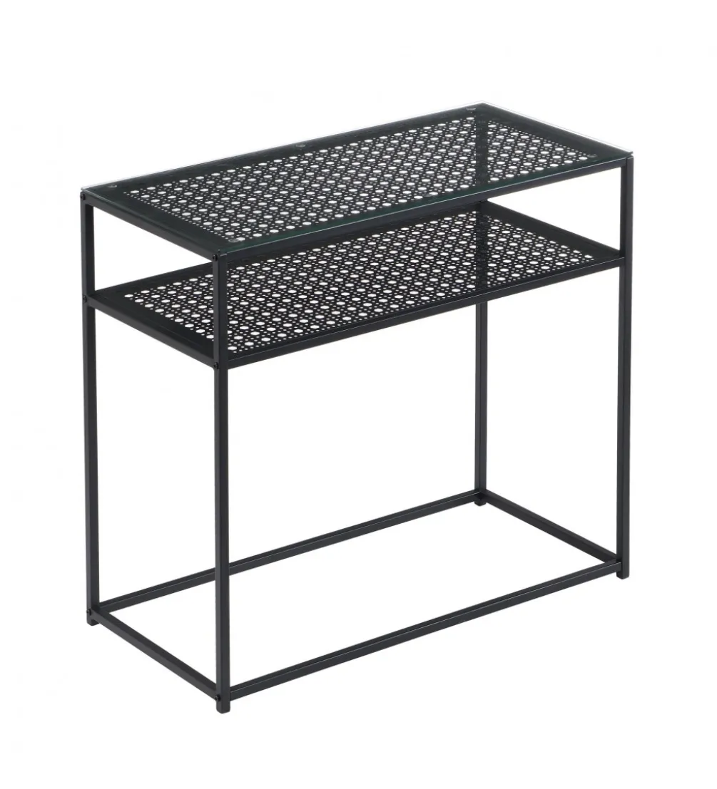 Konsola WOHNLING 80 cm czarna