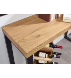 Konsola WOHNLING 120 cm naturalny czarny