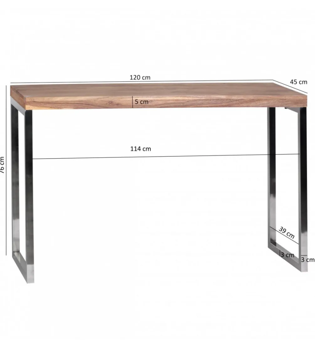 Konsola WOHNLING GUNA 120 cm drewno akacja