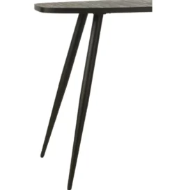 Konsola ZAMBIA 120 cm drewno teak czarna