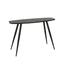 Konsola ZAMBIA 120 cm drewno teak czarna