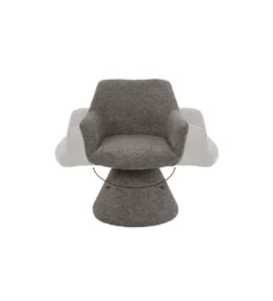 Krzesło AMBIENTO 79 cm obrót 180 stopni brązowe