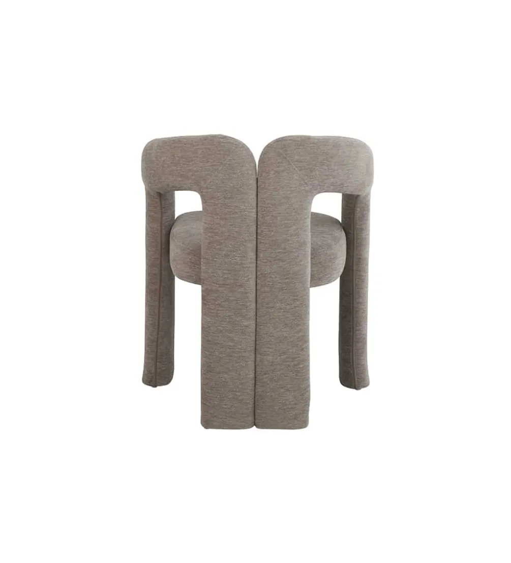 Krzesło ARCH 77 cm szare tkanina teddy