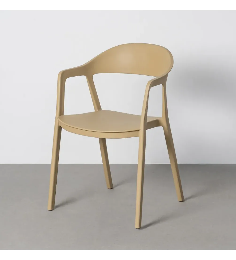 Krzesło BARETO 80 cm khaki z podłokietnikami nogi v