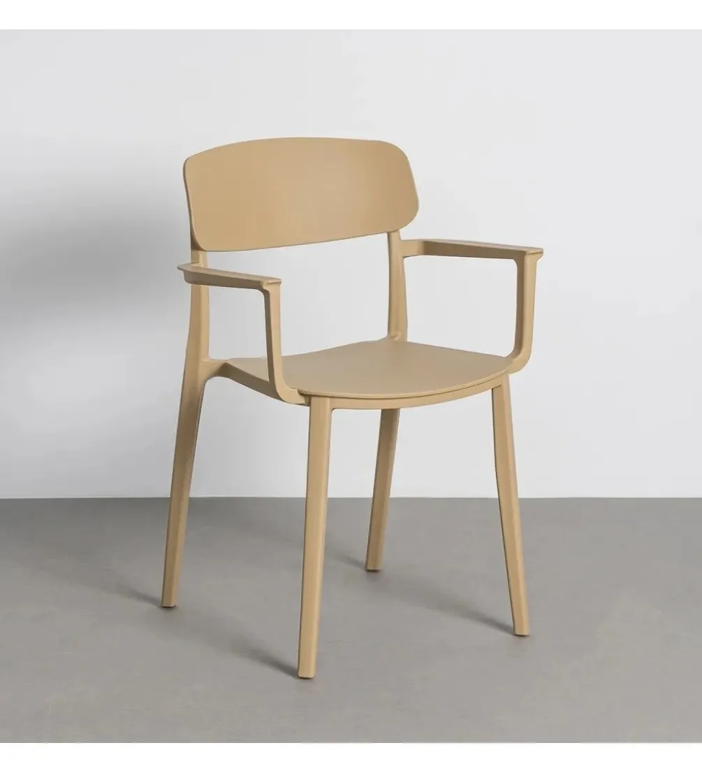 Krzesło BARETO 80 cm khaki z podłokietnikami