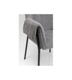 Krzesło BESS 83 cm bouclé szary