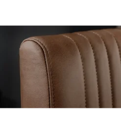 Krzesło BIG ASTON skórzane ciemnobrązowe