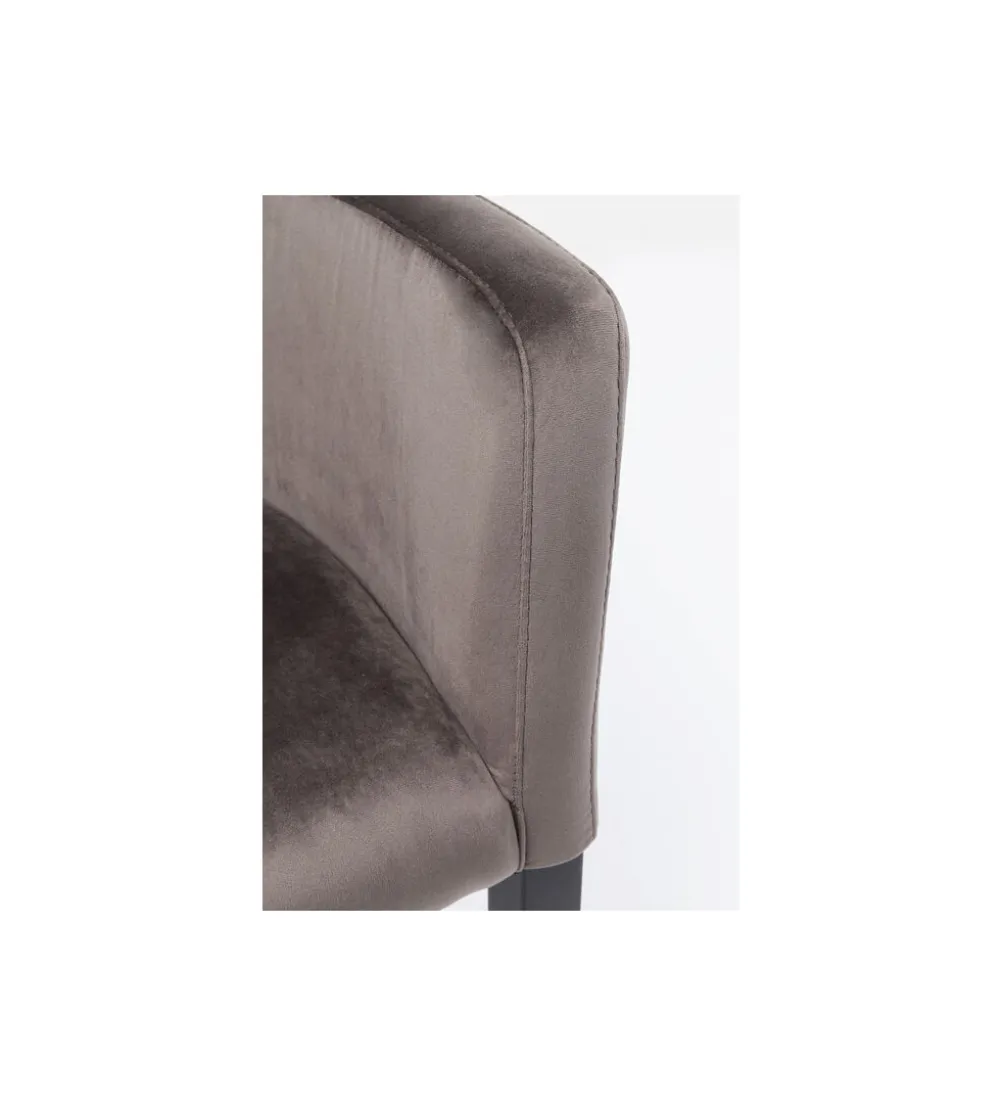 Krzesło BLACK MODE 87 cm welwet szary