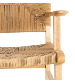 Krzesło BRAZOS 85 cm drewno kauczuk naturalne