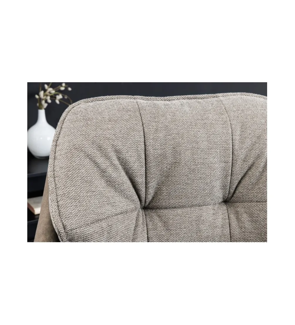 Krzesło CASAR Lounger obrotowe 180 stopni taupe