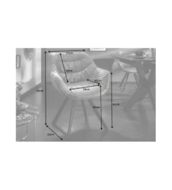 Krzesło designerskie The Dutch Comfort aksamitny szary