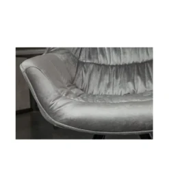 Krzesło designerskie The Dutch Comfort aksamitny szary