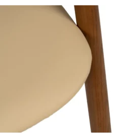 Krzesło EMYLY 76 cm kremowo brązowy