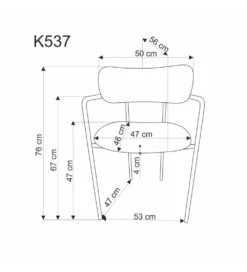 Krzesło GIZEL z podłokietnikami kremowe
