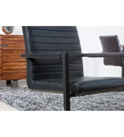 Krzesło LOFT antyczny czarny