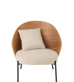 Krzesło LONEPLY 82 cm naturalne beżowe