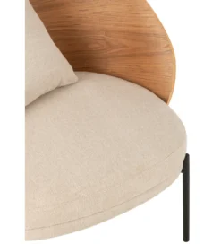 Krzesło LONEPLY 82 cm naturalne beżowe