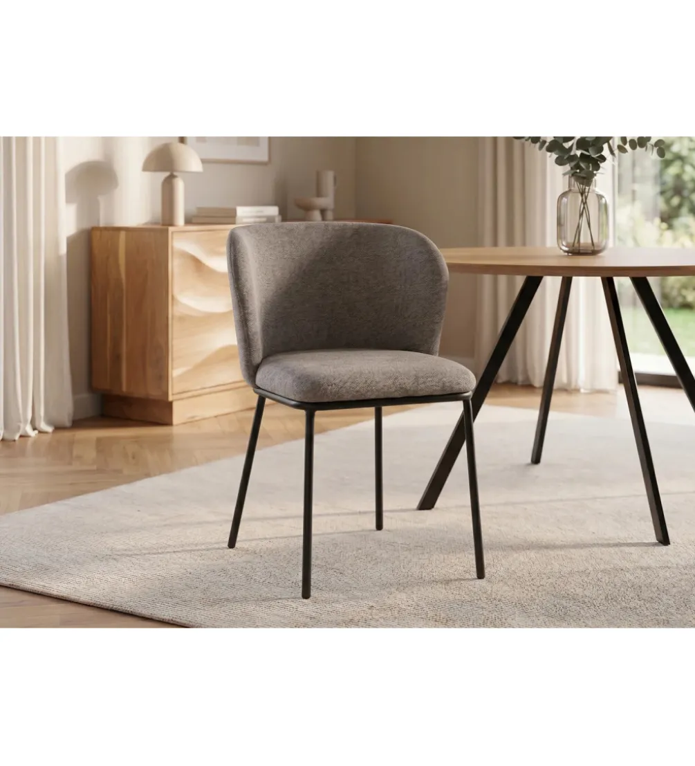 Krzesło LYON 75 cm szaro beżowe