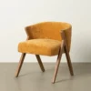 Krzesło MORTEZ 68 cm naturalne żółte