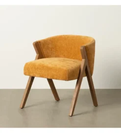 Krzesło MORTEZ 68 cm naturalne żółte