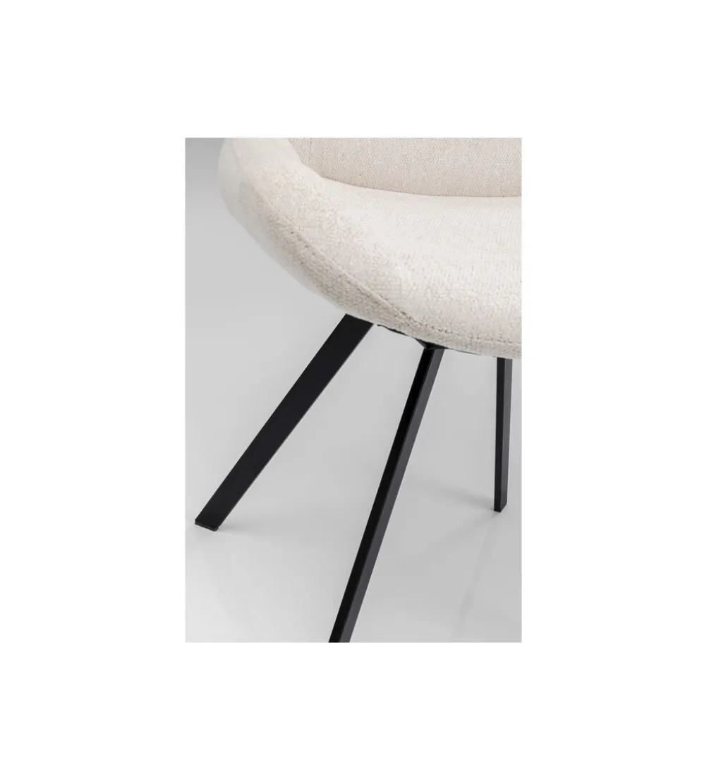Krzesło obrotowe BARON 88 cm kremowe