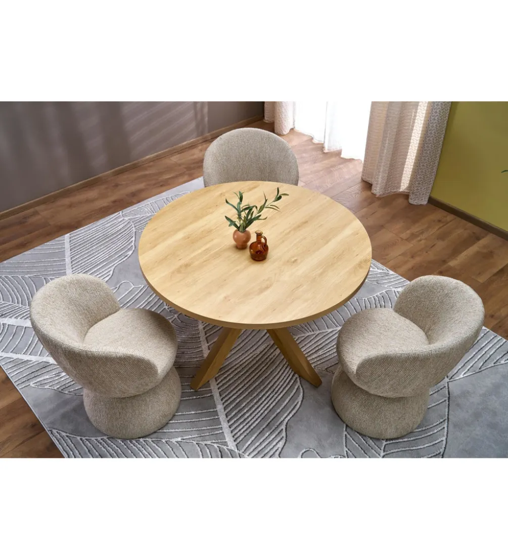 Krzesło obrotowe K581 82 cm beżowe
