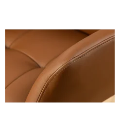 Krzesło obrotowe SIGNATURE skórzany brązowy