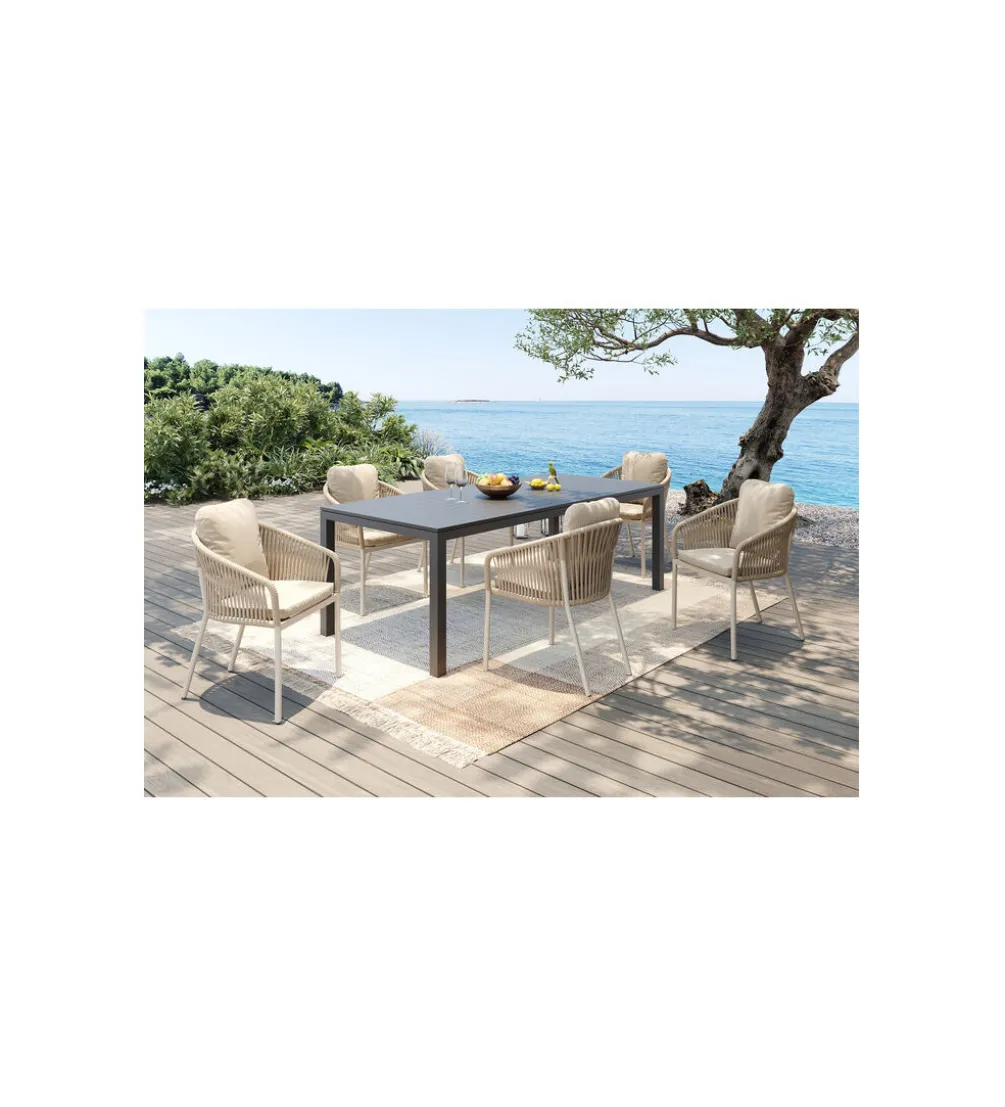 Krzesło ogrodowe CYPRUS 82 cm beżowe