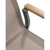 Krzesło ogrodowe FIERRO 88 cm czarny brązowy