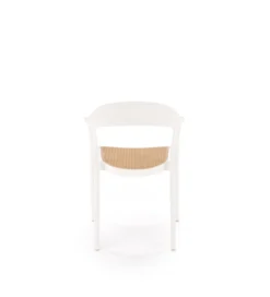 Krzesło ogrodowe K530 80 cm białe naturalne