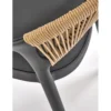 Krzesło ogrodowe K582 78 cm czarny naturalny