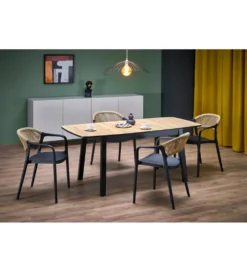 Krzesło ogrodowe K582 78 cm czarny naturalny