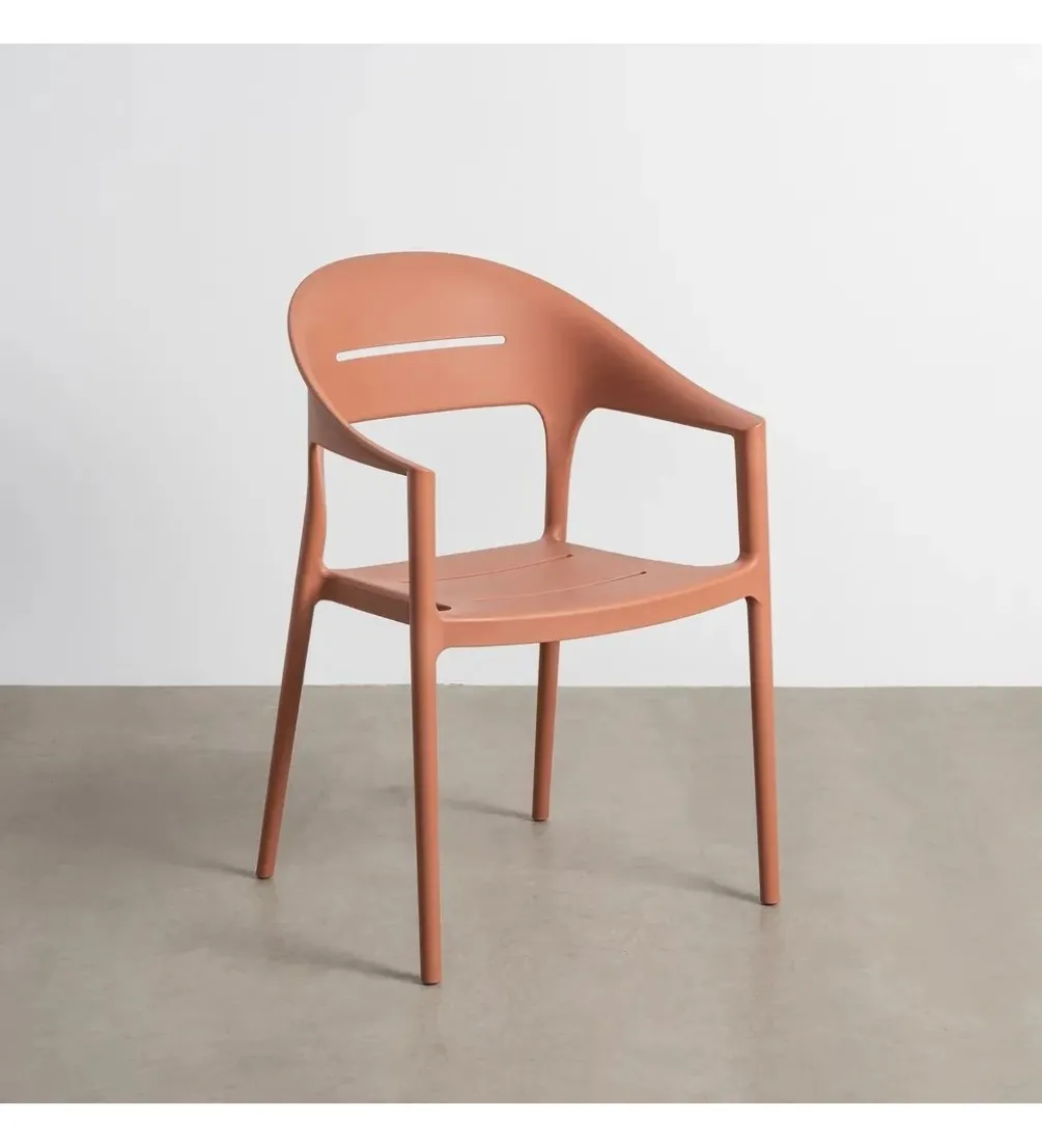 Krzesło ogrodowe LUCEROS 83 cm terrakota