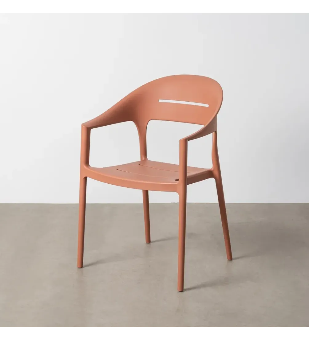 Krzesło ogrodowe LUCEROS 83 cm terrakota