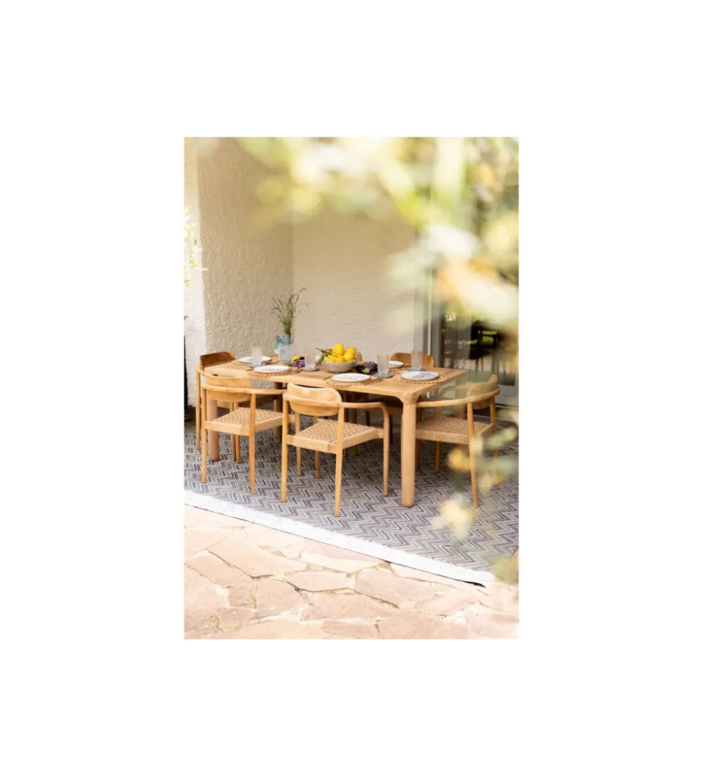 Krzesło ogrodowe SOLE MIO 80 cm drewno teak