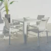 Krzesło ogrodowe STELLA 90 cm białe