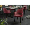 Krzesło Paris Velvet czerwono bordowe