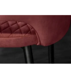Krzesło Paris Velvet czerwono bordowe