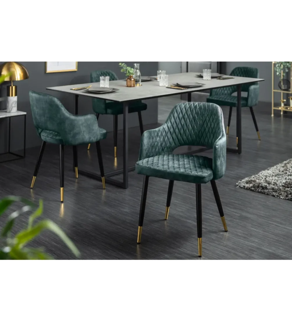 Krzesło Paris Velvet petrol