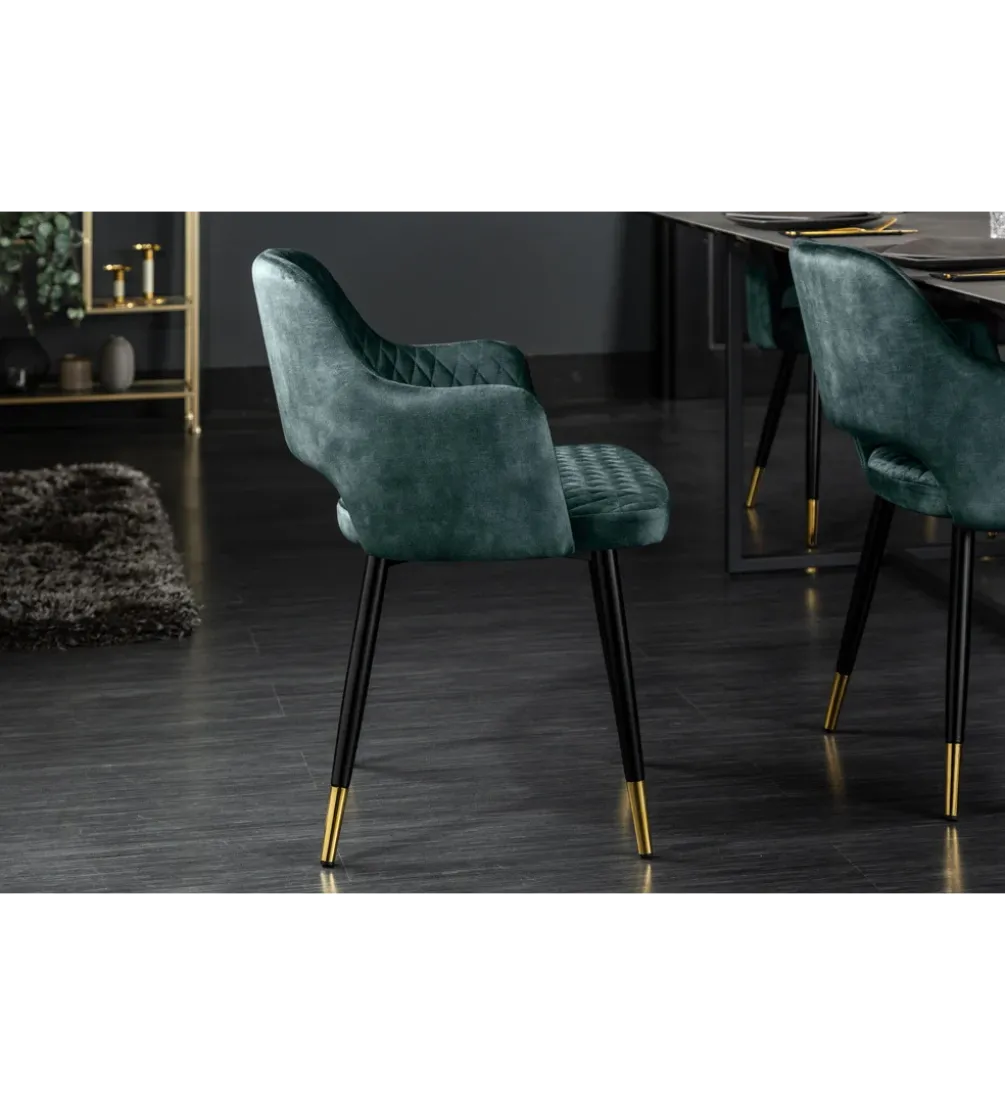 Krzesło Paris Velvet petrol