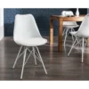 Krzesło Rufo Scandinavia Retro Białe