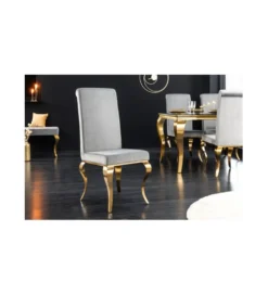 Krzesło TRENTINO Modern Barock szare