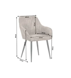 Krzesło Turin taupe