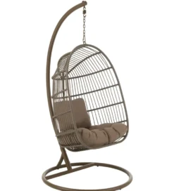 Krzesło wiszące EGGA 200 cm brązowe